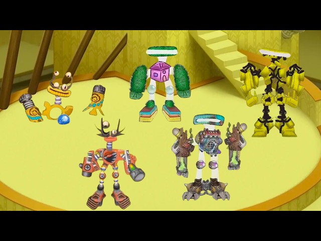 ALL WUBBOX on Backrooms Island ( NEW )   || My Singing Monster