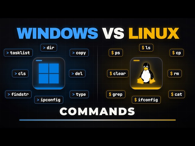 Windows vs Linux Commands: The Most Confused Topic Finally Makes Sense