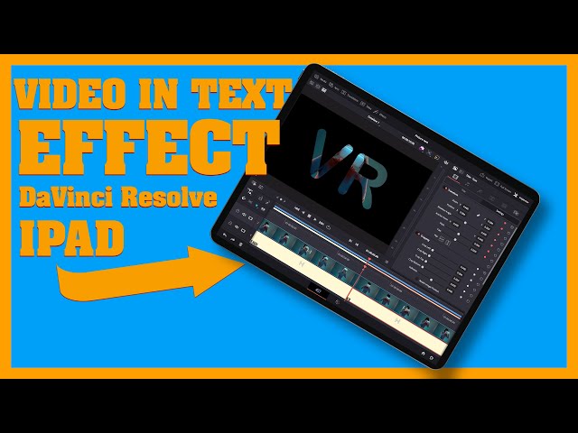 Davinci Resolve Ipad- video in text effect