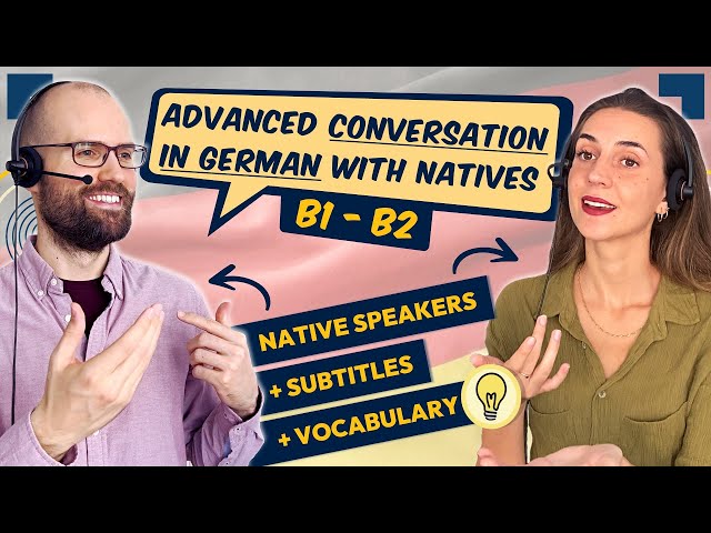 Conversation in German B1-B2 with Native Speakers 🔥🎓 | BOOST your Reading + Listening Comprehension!