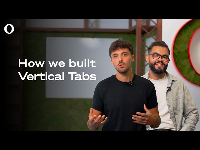 Opera moves the new tab button to the top of vertical tabs