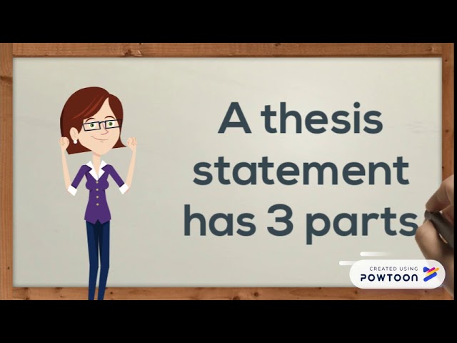 How to Write a Thesis Statement