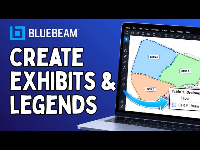 How to Create Exhibits & Legends in Bluebeam Revu