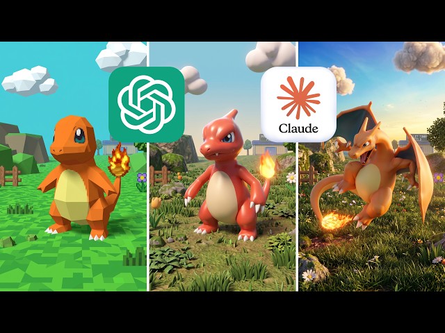 ChatGPT 6 vs Claude Opus 5.5 Make POKEMON From Scratch!