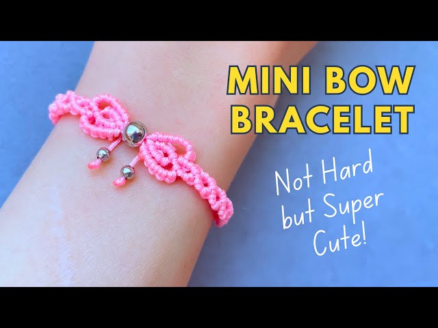 The Cutest Macrame Bow Bracelet I’ve Ever Made 🎀✨ Perfect for Gifts or Etsy Shop Ideas