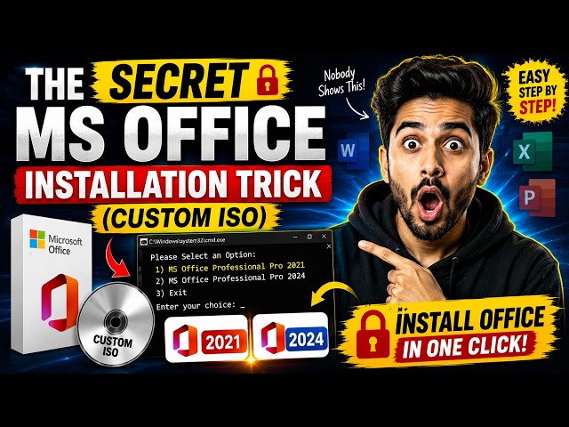 The Secret MS Office Installation Trick (Custom ISO) | SECRET Office Trick