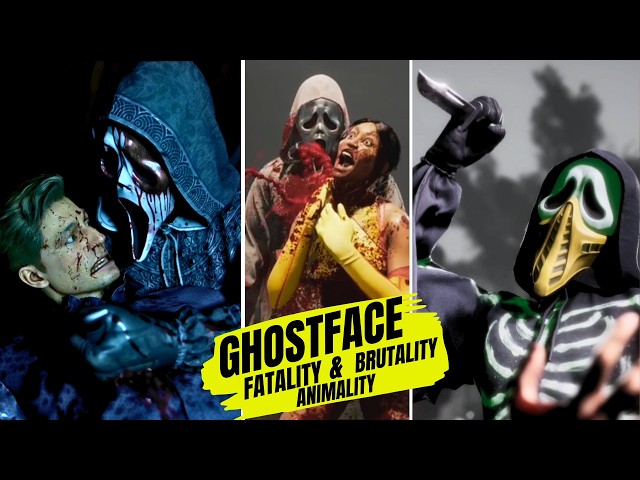 MK1 GhostFace - All Fatalities, Brutalities & Animalities