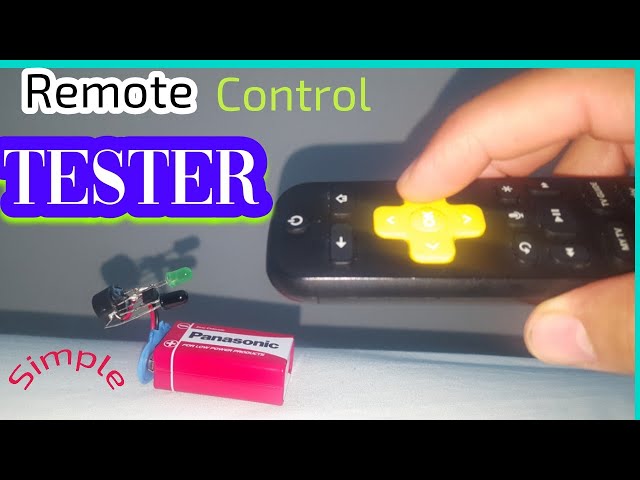 simple electronic project using c1815 remote control tester