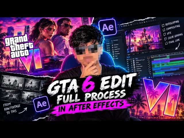 GTA VI Full Edit Tutorial In After Effects🔥