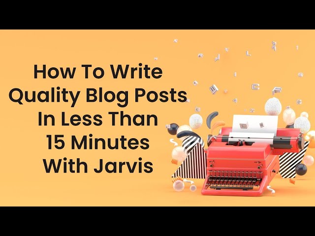 How To Write A Blog Post 5x FASTER With AI Content Generator: Jasper.ai 🤖