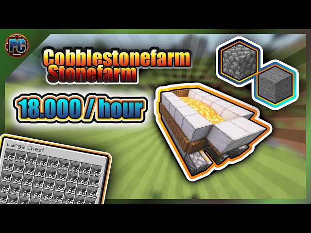 Minecraft Java 1.21+ Tutorial |AFK Cobblestone/Stone Farm – 18,000 Per Hour! | Early & Beacon Design