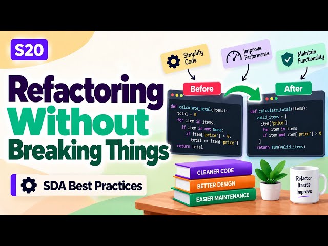 S20 | Refactoring Without Breaking Things | SDA Best Practices | Uplatz
