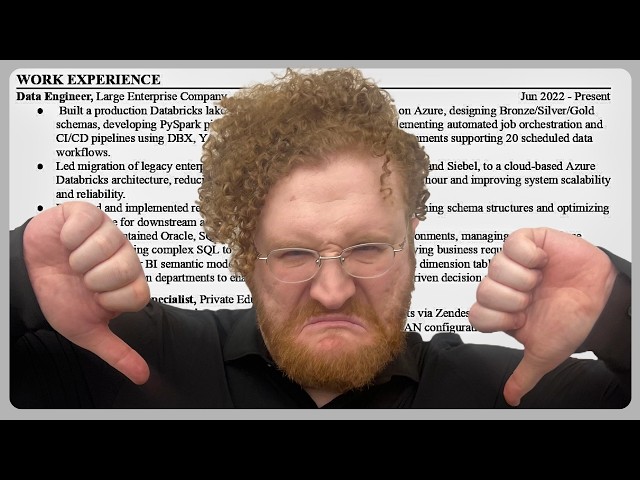 Why Data Engineer JOBS Reject You | Recruiter Reviews Resume