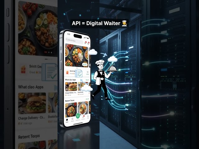 For Day 4 of 100 Days of Tech,. Ever wonder how apps communicate behind the scenes? 🍕
