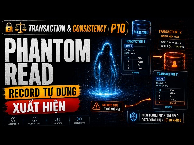 🔒⚖️ Phantom Read — khi record xuất hiện từ hư không | Transaction & Consistency P10