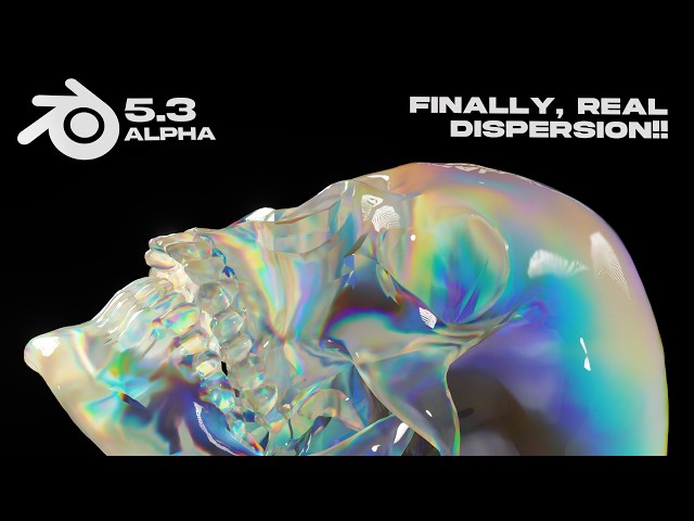 Blender 5.3 NEW Glass Feature Is INSANE - Realistic Glass Dispersion Material | Blender 3D Tutorial