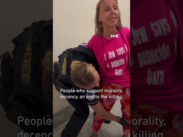 Police arrested Code Pink co-founder Medea Benjamin for protesting against Israel’s war on Gaza