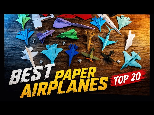 20+ Best Paper Airplanes You Can Make! ✈️ Easy to Advanced Origami Planes Collection Step By Step