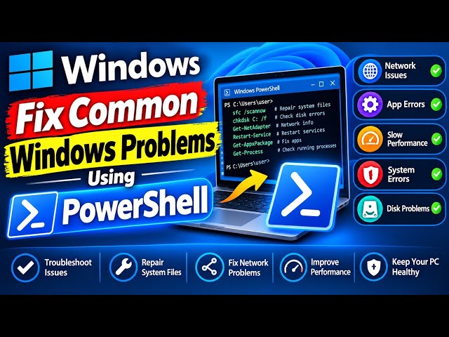 Fix Common Windows Problems Using PowerShell                  