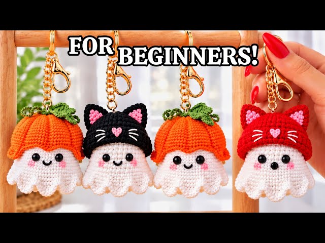 SUPER EASY 😍🎃 VIRAL Halloween Crochet Keychain!😱 BEST-SELLING Idea FOR BEGINNERS 
