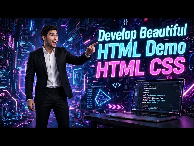 How to Develop Beautiful HTML DEMO 2026| Using HTML CSS step by step Guide #coding #webdevelopment