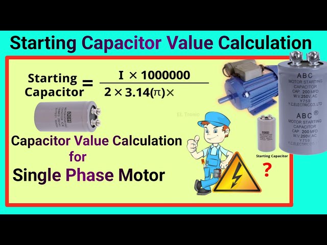 How to Calculate Motor Start Capacitor Value | Single Phase Motor Capacitor Value Formula
