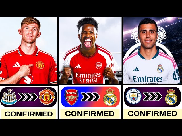 Confirmed Transfer News 2026,✅ Ft. Vinicius jr to Arsenal, Lewis hall to Man United, Rodri..🤯🔥