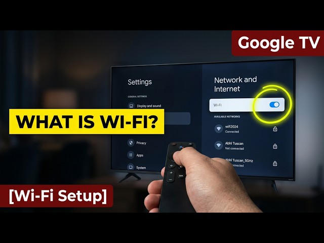 What is Wi-Fi on Google TV | Wireless Network Setup, 5GHz Bands & 4K Streaming Connection