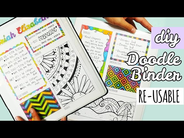 DIY Re-Usable Doodle Binder | Weird Back to School Supplies