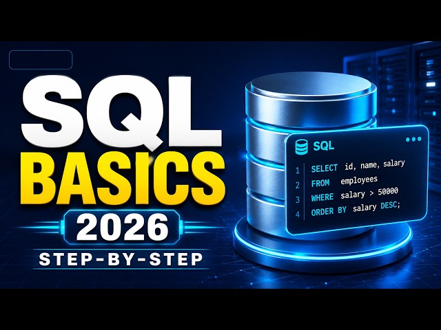 SQL Basics 2026  Learn SQL Step by Step with Real Time Examples