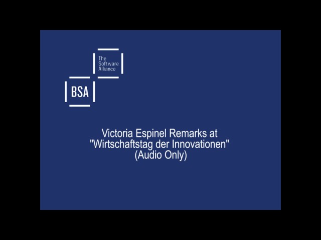 Victoria Espinel Remarks at "Wirtschaftstag der Innovationen"