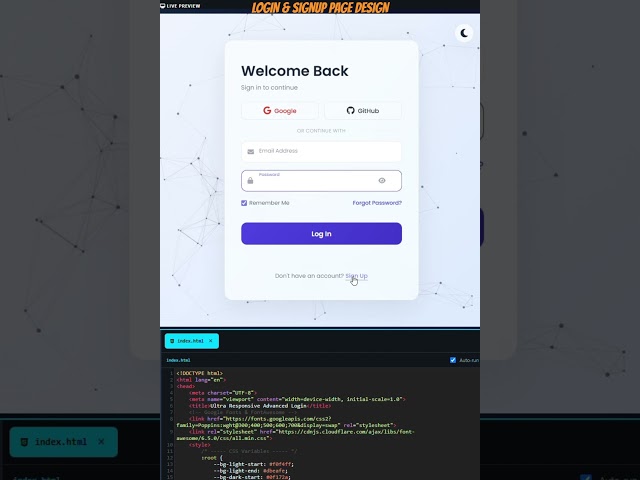 This Login Form Feels ILLEGAL 😱 Glassmorphism | HTML CSS JS