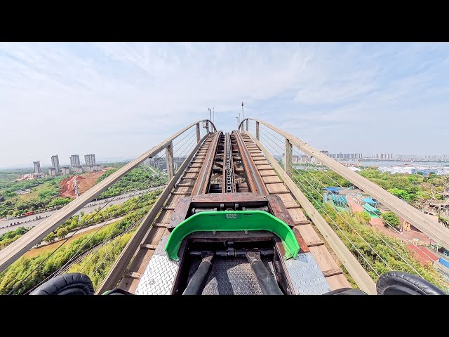 Python in Bamboo Forest POV - BEST Wooden Coaster Ever!?