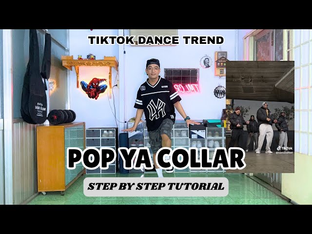 POP YA COLLAR | Tiktok Dance Trend | Step by step for beginners #popyacollar