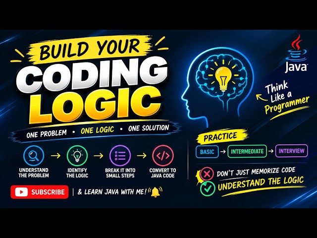 Can’t Solve Java Problems? Build Your Coding Logic! #Shorts