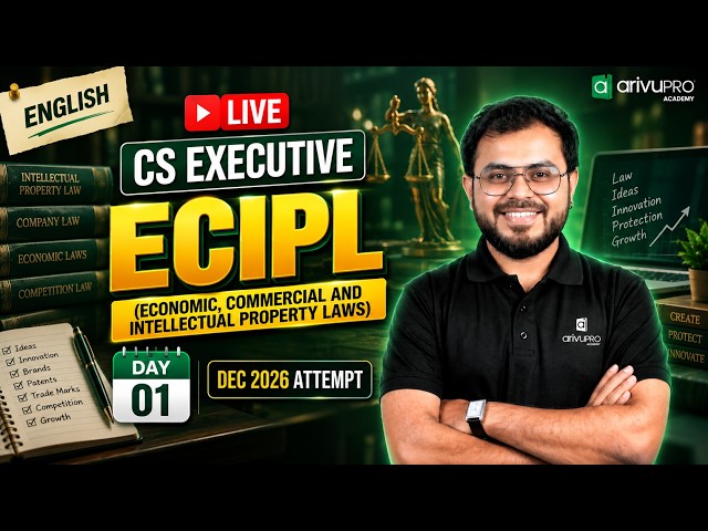 CS Executive ECIPL in English | Live Demo Day 1 | Dec 2026 Attempt