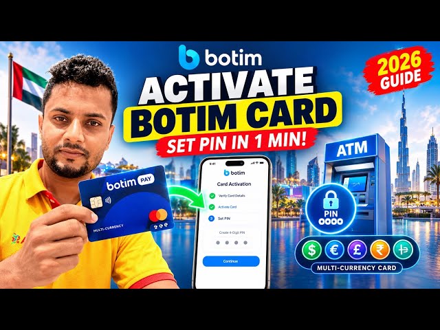 How to Activate BOTIM Card & Set PIN | BOTIM Multi Currency Card @botim_official 