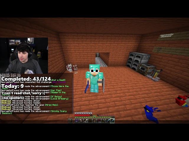 Completing All Minecraft Advancements Blind (No Google or Help) - Day 2