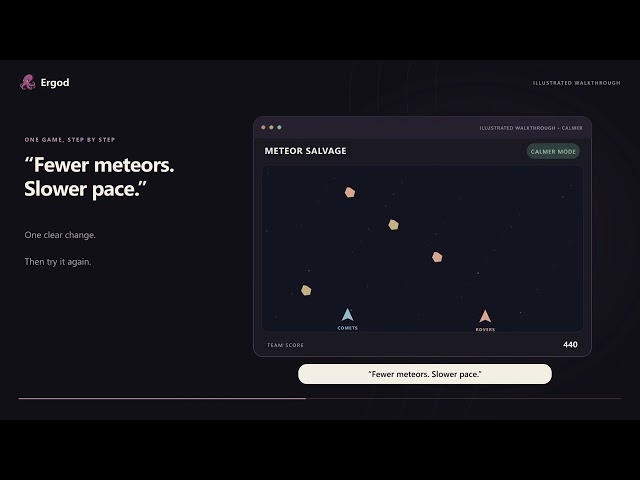 Make a Space Game with Ergod | Ask, Play, Improve