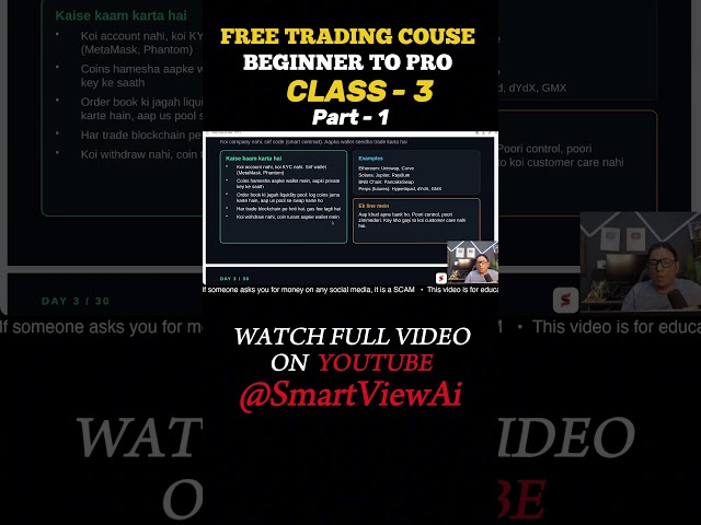 📈 FREE Trading Course — Beginner to Pro | Class - 3 @PUSHPENDRASINGHDIGITAL