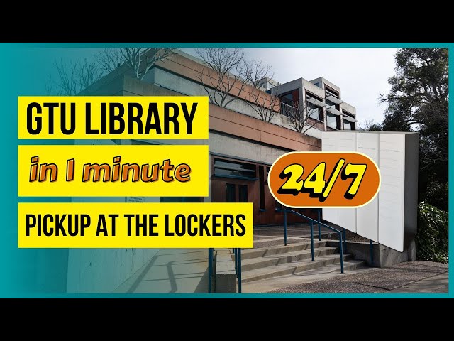 Pickup Requested Books 24/7 at GTU Lockers in Berkeley