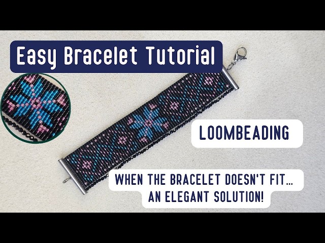Elegant Beaded Bracelet Tutorial A Beautiful Solution for the Wrong Clasp Size Beading for begginers