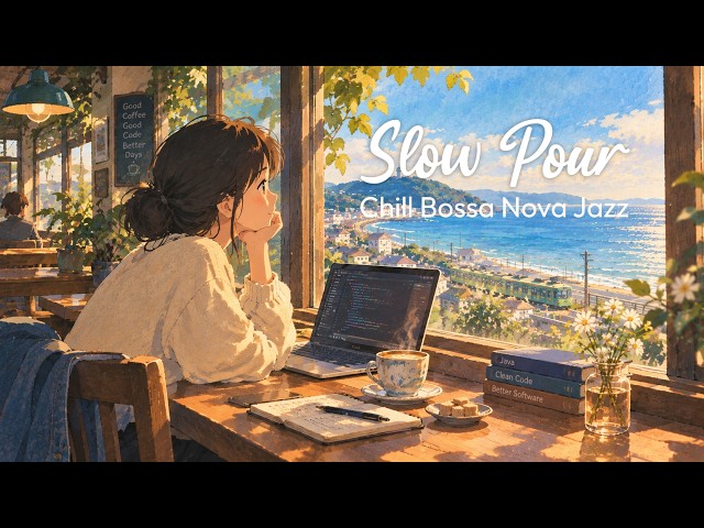 Chill Bossa Nova Jazz ☕ Cozy Coffee Shop Ambience for Coding & Focus