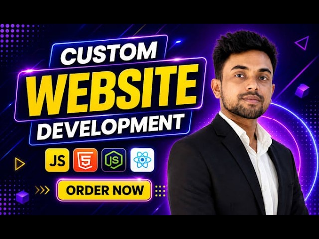 I will build custom website as full stack website developer, website development