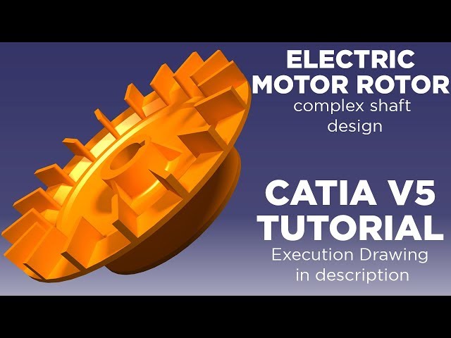 CATIA V5 Electric Motor Rotor Design | Part Design - Tutorial CATIA V5