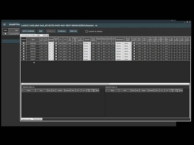 SharpTrader Arbitrage Software - How to add and adjust LockCL2 built-in strategy