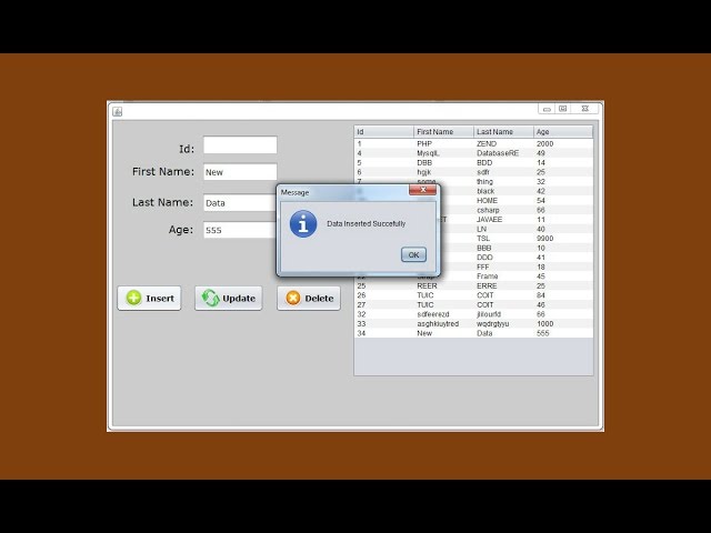 Java And MySQL - How To Insert Update Delete And Display Data In JTable [ with source code ] Part 2
