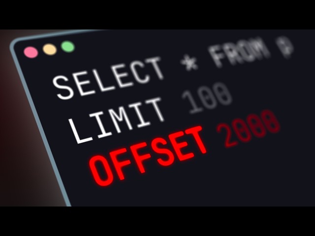 SQL Pagination With Offset Might Be Making Your App 400x Slower