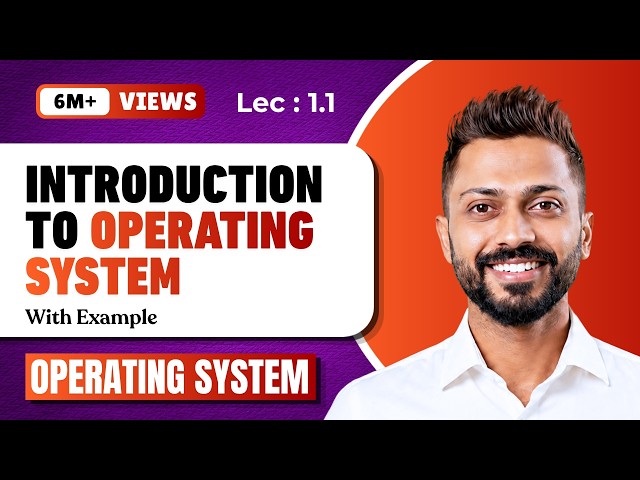 L-1.1: Introduction to Operating System and its Functions with English Subtitles
