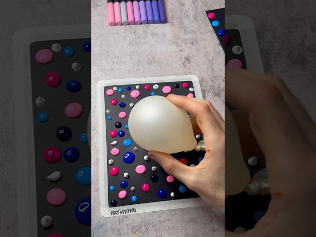 🎈 Abstract Art Idea Using a Balloon That Looks PRO! ✨🎨